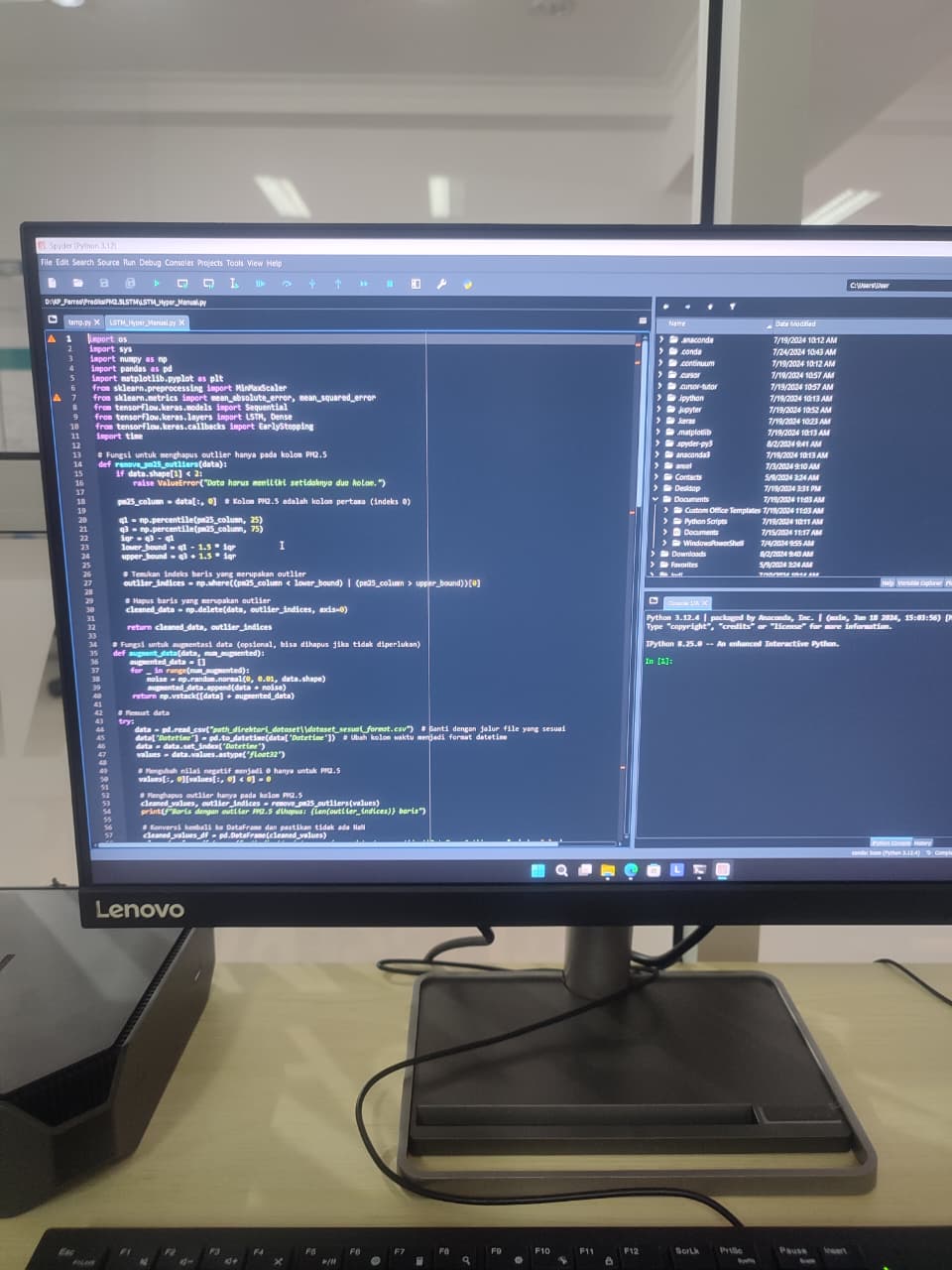 Diskusi parameter atmosfer di lab